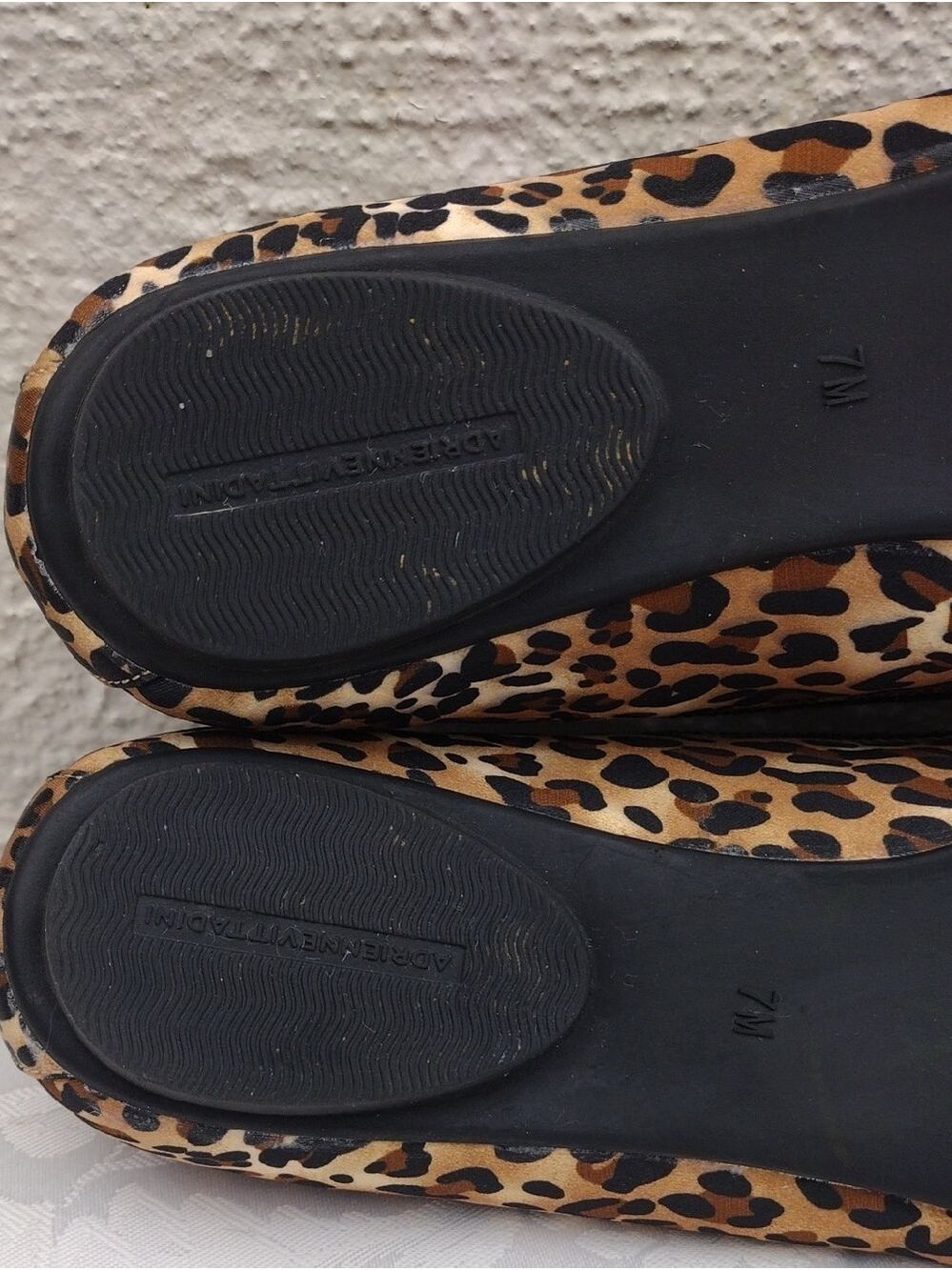 Adrienne Vittadini Carmelita Brown Classic Leopard Print Embellished Flat Shoe - Picture 9 of 16